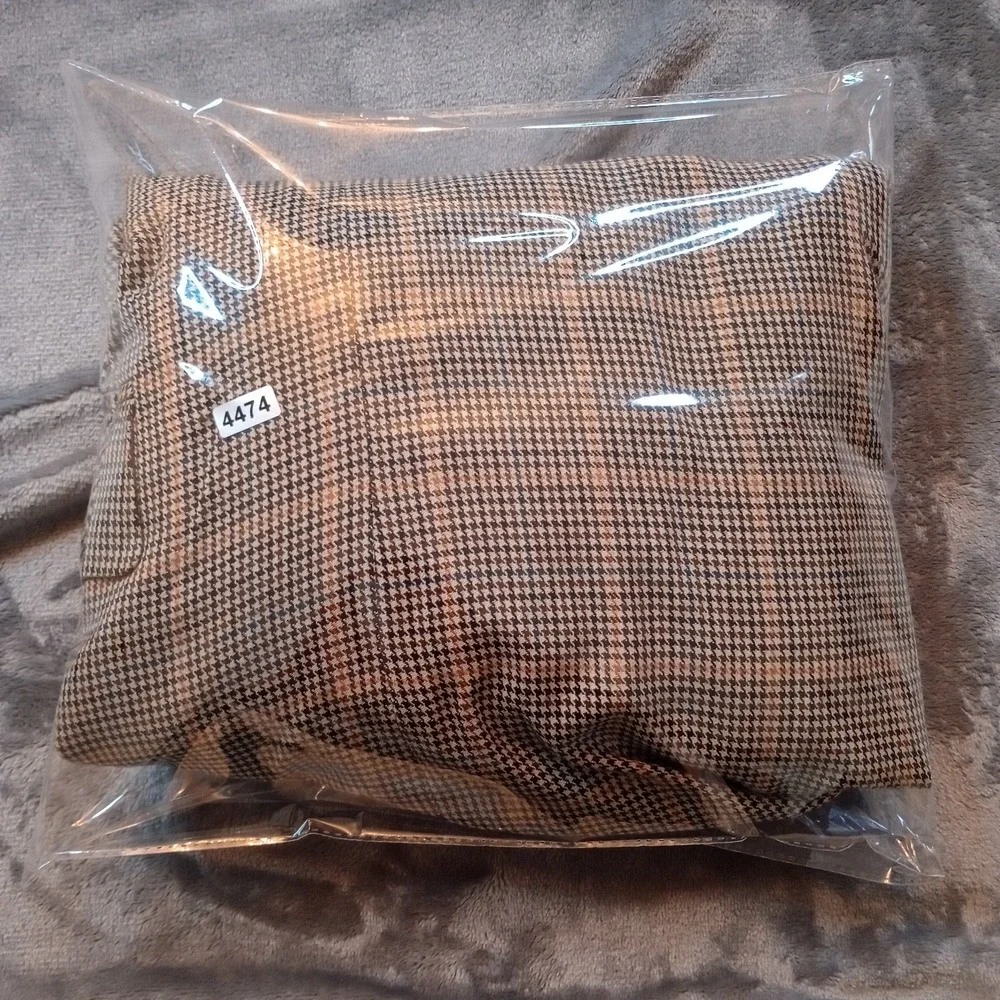 Mens Blazer Sports Coat Jacket‎ Houndstooth Single Breasted 2 Button Notch Lapel